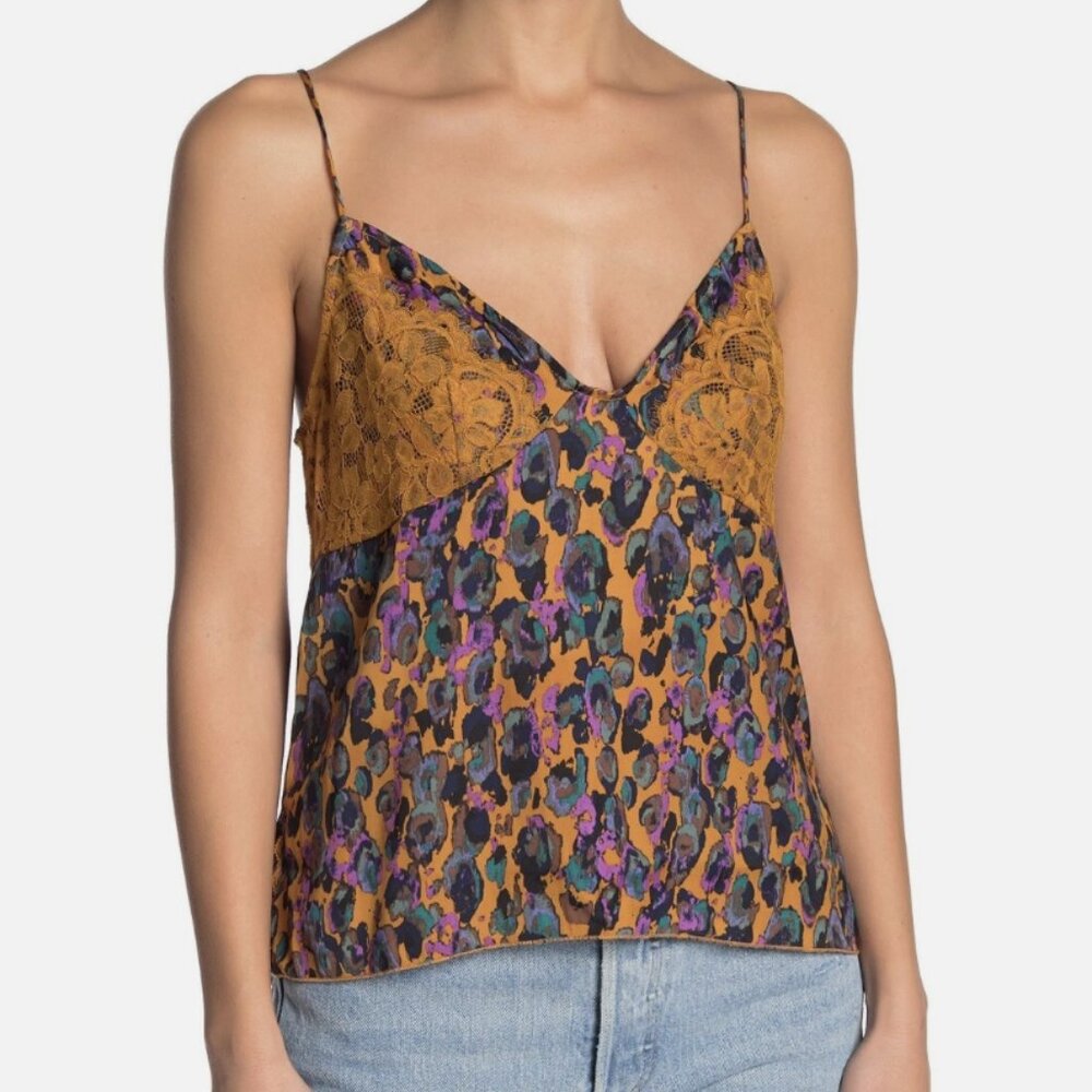 Free People Intimately Multi Color Lace Tank